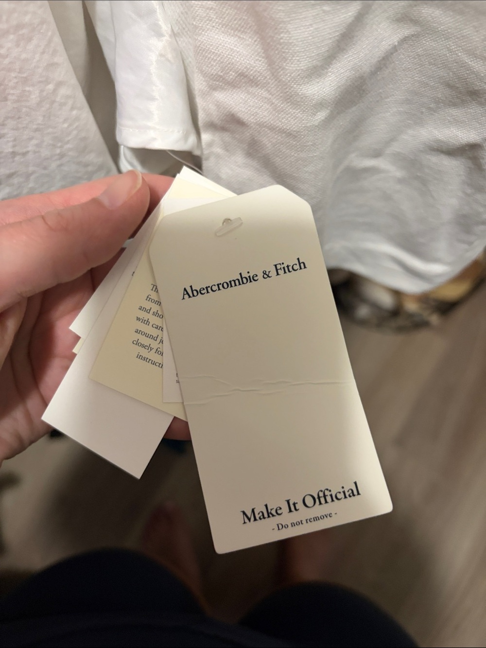 Abercrombie & Fitch Strapless Cream Maxi Dress - Picture 4 of 4